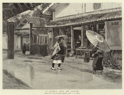 在日本的一个下雨天 作者 查尔斯·埃德温·弗里普